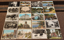 1900's-1950's VINTAGE MICHIGAN POSTCARD LOT 33 POSTCARDS W/REAL PHOTOS picture