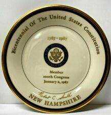 Vintage 1987 Robert C. Smith 100th Congress Lenox Limited Edition Plate  picture