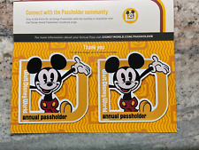 Retro D Disney Annual Passholder Magnets, New on card, set of 2 picture