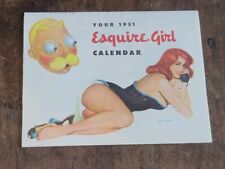 1951 ESQUIRE GIRL CALENDAR Promotional Fold Out Pin-Up - AL MOORE picture