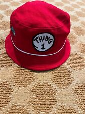 Universal Studios Infant Red Dr. Seuss Thing 1 Thing 2 Embroidered Bucket Hat picture