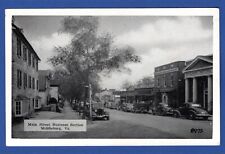 Middleburg Virginia Main Street VA 1940s Vintage Postcard ~ Cars, Businesses picture