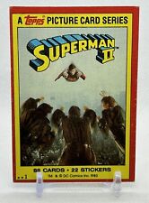 Superman II 1980 Topps DC Comics #1 Title Card picture