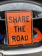 Street Road Sign Used  “Share The Road”.   24” x 18” picture