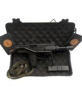 Uzi Shaped Gun Lighter METAL Fine Quality W/ Case & Barrel Attachment Black picture