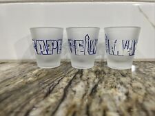 Cape May NJ Frosted Shot Glasses Souvenir Cape May & Lighthouse Set of 3 Taiwan picture