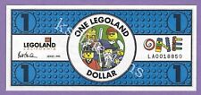 1999 LEGOLAND CALIFORNIA $1 BRAND NEW Never Used Like Disney Dollar LA0018850 picture