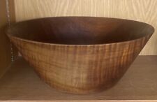 Antique Hawaiian Handmade Wood Bowl Large picture