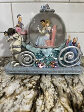 Disney Cinderella 50th Anniversary Musical Snow Globe Excellent Condition In Box picture
