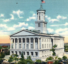 1940s NASHVILLE TENNESSEE STATE CAPITOL LINEN POSTCARD 44-108 picture