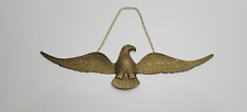 Vintage Brass Eagle American Patriotic Decor Metal Wall Hanging 16” picture