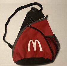 Rare Vintage McDonald's I'm Lovin' It Canvas Messenger Sling Bag Red/Black picture
