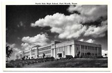 Fort Worth Texas TX North Side High School Vintage Postcard picture