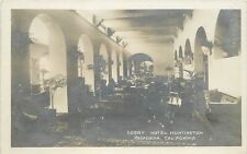 Postcard RPPC California Pasadena Lobby Hotel Huntington C-1910 Interior 23-6171 picture