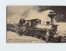 Postcard Excursion Train Leaving Skagway Alaska USA picture
