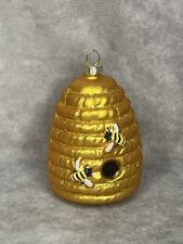 Robert Stanley 2021 Beehive Glass Christmas Ornament picture