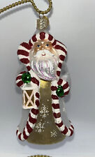 Old World Christmas Tree Blown Glass Ornament  Santa Lantern Candy cane Trim picture