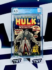 Incredible Hulk #1 Marvel Comics Origin 1st Appearance Hulk Stan Lee CGC 4.5 picture