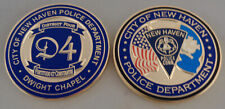 New Haven DISTRICT FOUR CT Connecticut Police CHALLENGE COIN Dwight Chapel D4 picture