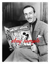 WALT DISNEY PHOTO - Reading a MICKEY MOUSE magazine, Circa 1930s picture