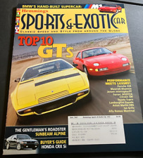 Hemmings Sports & Exotic Car Magazine Vol 2 Issue 10 - Maserati Porsche BMW CRX picture