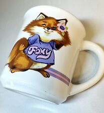 Foxy Lady Mug Wallace Berrie Animal Talk Series 80s Rare Fox Coffee Cup Sassy picture