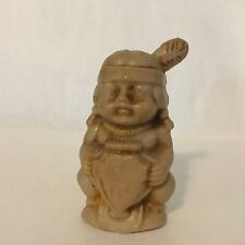 Vintage Native American Indian Resin Figurine 2.5” picture