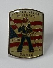 Vintage 1998 Ken Terry Berry Potentate Sahib Shriners Lapel Pin picture