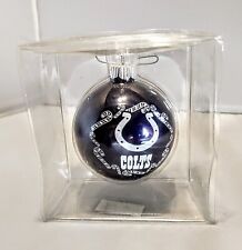 NFL Indianapolis Colts Football Blue Ball Bulb Holiday Christmas Ornament picture