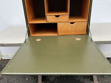 World War II(1944)US Army Field Desk - Nice Interior Cubbies, Drawers, Ink Wells picture