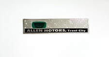 1960s Allen Motors Trent City Texas TX Auto Dealership Vintage Sticker Car Retro picture