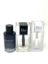 *EMPTY BOTTLES*  3 X Christian Dior  Sauvage, Dior Homme, Dior Homme Cologne picture