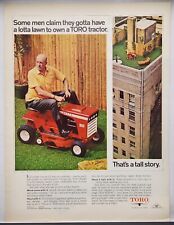 1972 Toro Lawn Tractor 910 That's A Tall Story Vintage Color Print Ad picture