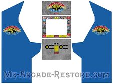 Street Fighter II Big Blue Side Art Arcade Cabinet Kit Artwork Graphics Decals picture