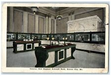 1922 Interior New England National Bank Kansas City Missouri MO Vintage Postcard picture