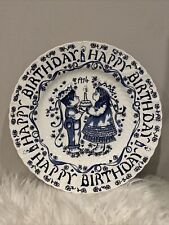 Vintage Norma Sherman 1974 Happy Birthday Plate Crownford China Co England picture