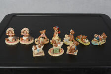 LOT of 9 VINTAGE 1990 PenniBears Unigted Design Miniature Collectable Figurines picture
