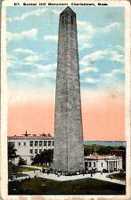 Bunker Hill Monument, Charlestown, Massachusetts MA 1921 Postcard picture