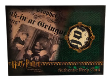 HARRY POTTER SORCERER'S STONE AUTHENTIC PROP CARD ~ DAILY PROPHET 569/733 RARE  picture