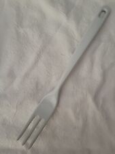Rare Ekco Malamine Cooking Meat Fork White picture