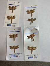 Lot of 8 Vintage JHB Buttons DRAGONFLY 1