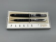 Vintage PARKER 21 Burgundy FOUNTAIN PEN & Mechanical Pencil Set picture