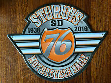 Sturgis Motorcycle Rally wall tin art 14x12 Inches picture
