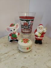 Set of 4 vintage Christmas Decorations lot. Small  picture