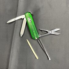 Victorinox Swiss Army Knife Green Transparent 2 1/4” picture