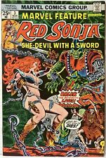 Marvel Feature #3 Red Sonja March 1976 Comic Frank Thorne FN MVS Intact picture