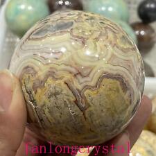 Wholesale 1pc Natural Crazy agate Ball Quartz Crystal Sphere Reiki Healing 60mm picture