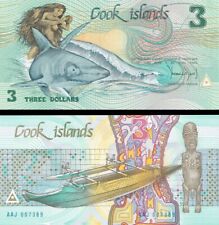 Cook Islands - 3 Dollars - P-3a - 1987 dated Foreign Paper Money - Gorgeous - Pa picture