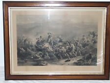 Antique c.1835 Framed C.E. WAGSTAFF Engraving - BATTLE OF DRUMCLOG 1679 SCOTLAND picture
