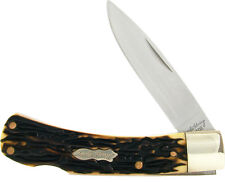 Schrade Uncle Henry Bruin Lockback Folding Pocket Knife Staglon Handle 5UH picture